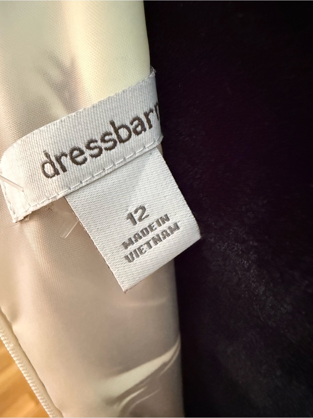 dressbarn Cream and Brown Floral Fit & Flare Midi Dress - Picture 7 of 7